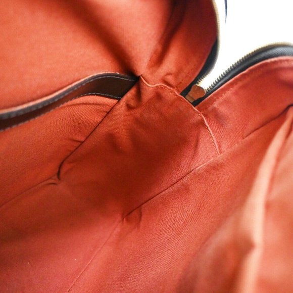 LOUIS VUITTON Naviglio Shoulder Bag Damier Ebene Leather Brown N45255 86YD629 - Picture 2 of 16